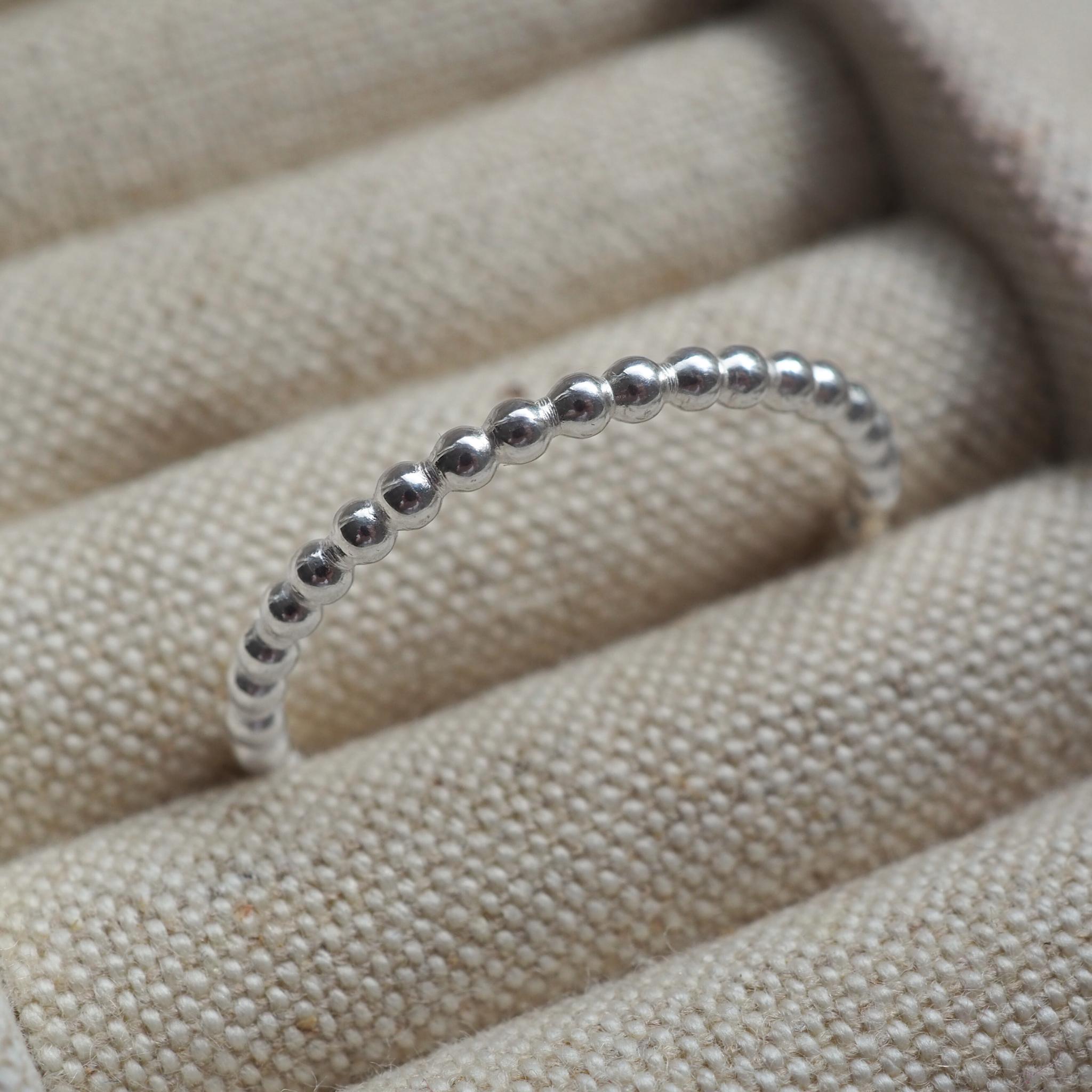 Beaded Stacking Ring | Women's Bead Rings