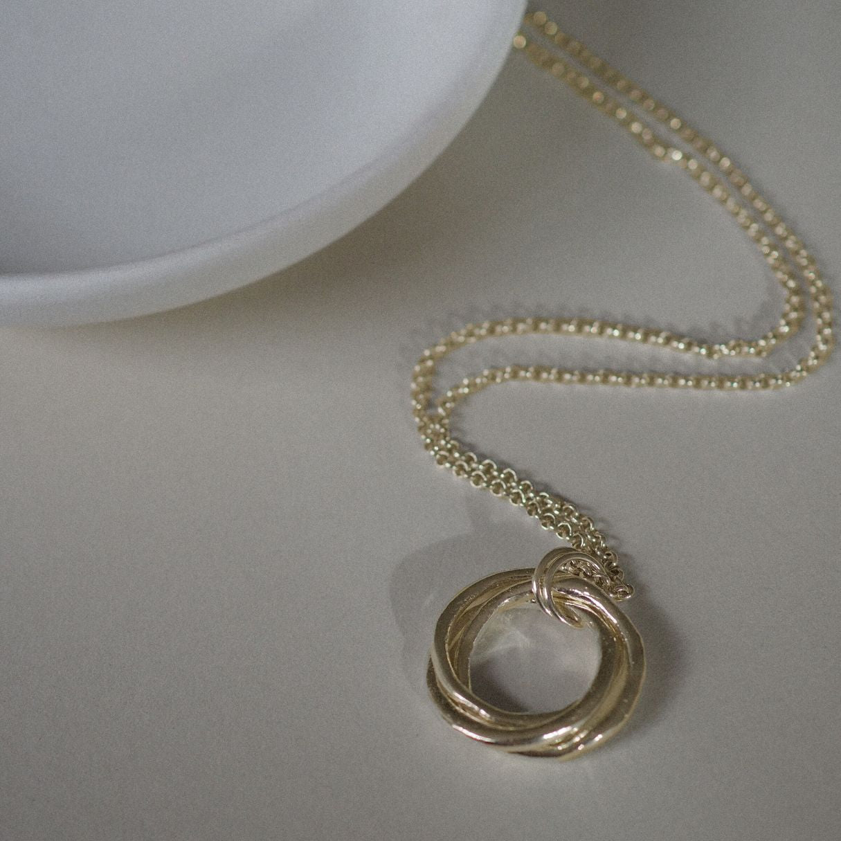 Entwined Rings Necklace