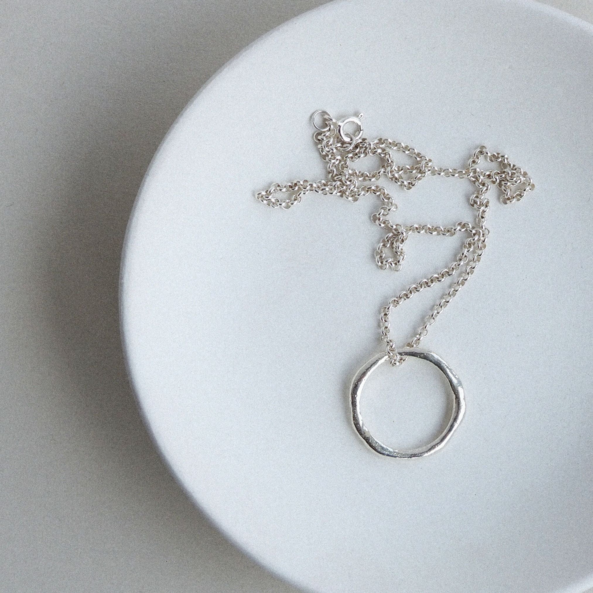 Sterling Silver Floating Necklace |