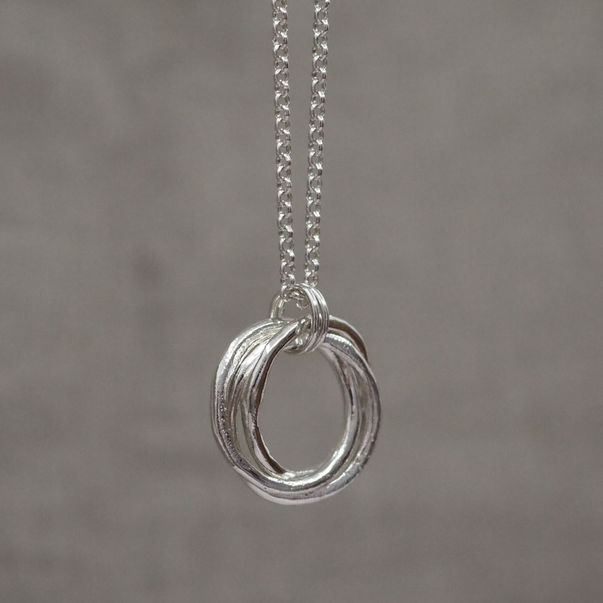 Entwined Rings Necklace