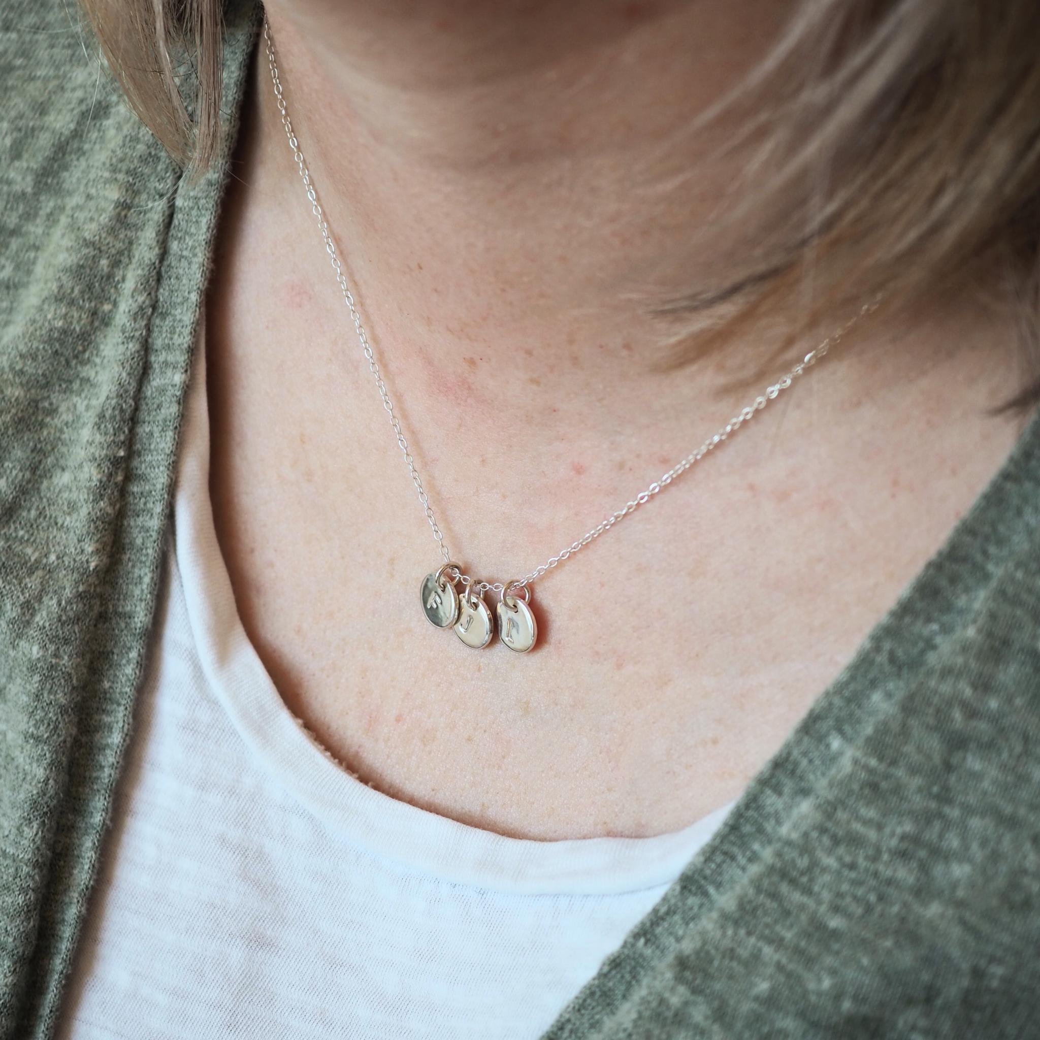 Initial Disc Necklace