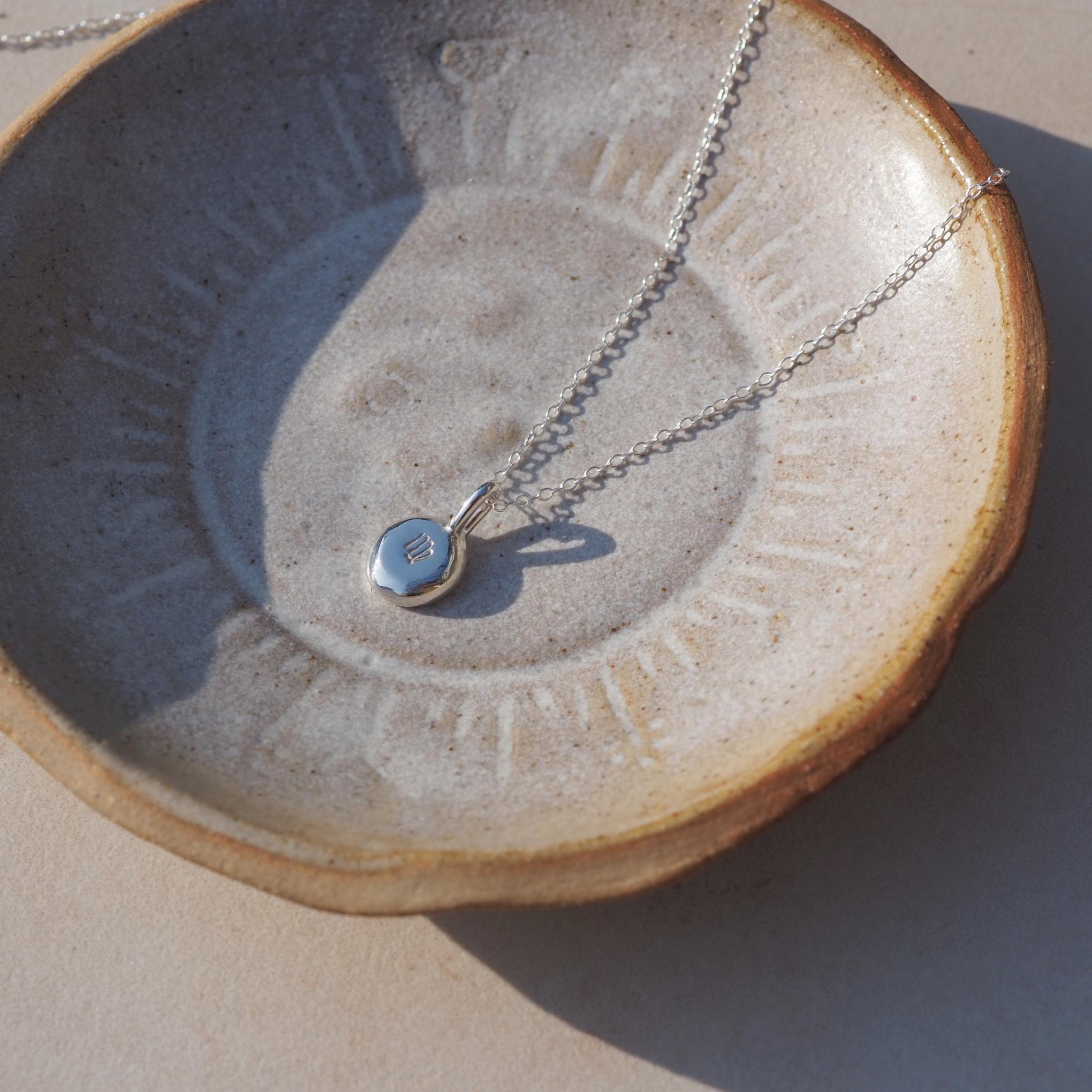 Silver Pebble Necklace