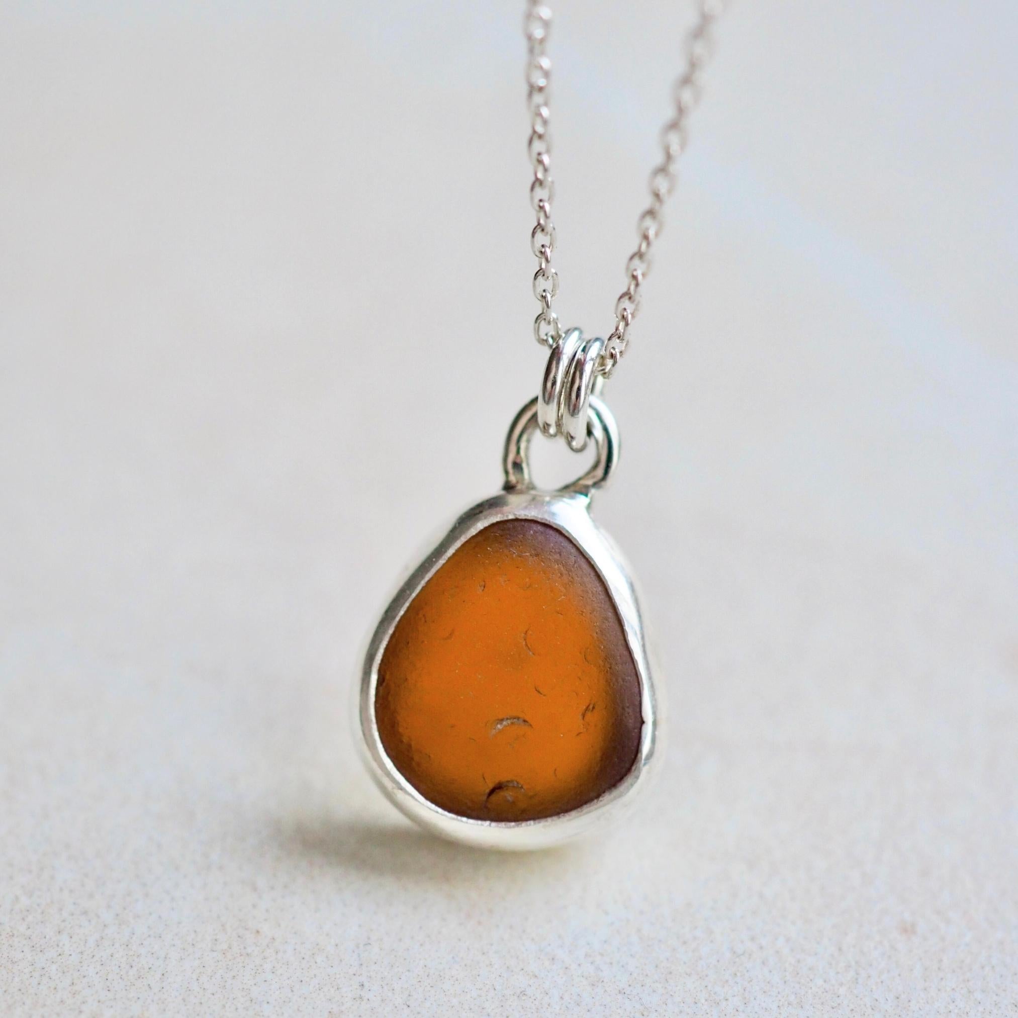 Sea Glass Necklace | Sterling Silver Necklace