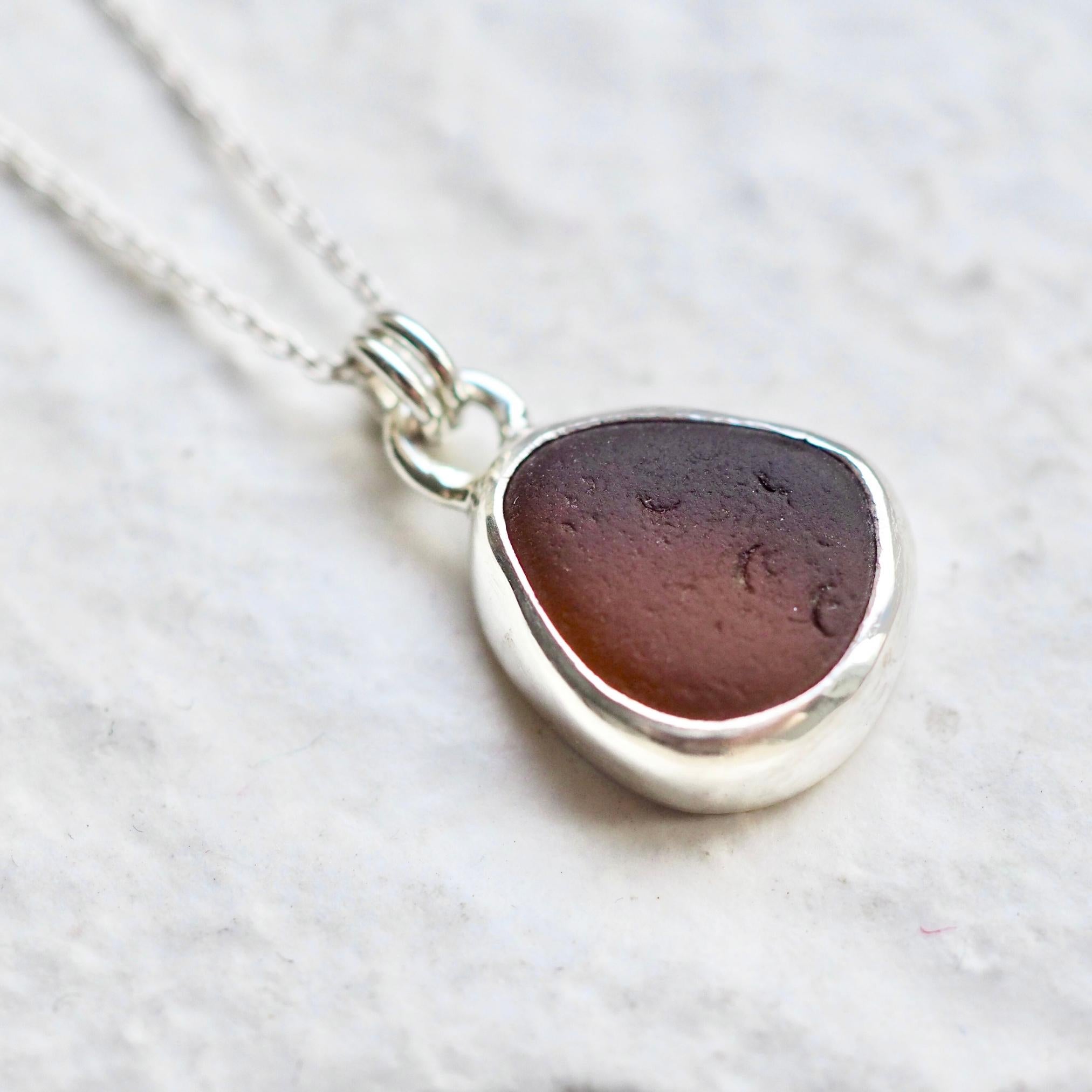 Sea Glass Necklace | Sterling Silver Necklace