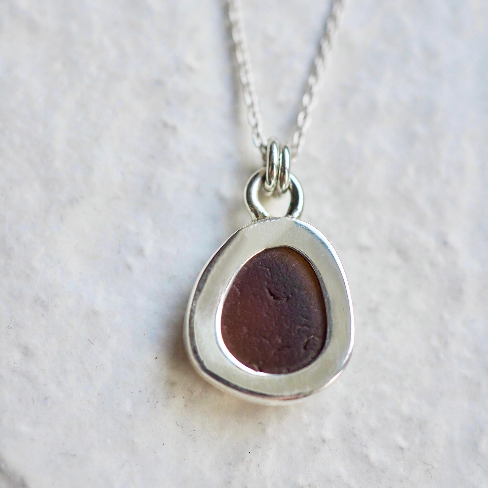 Sea Glass Necklace | Sterling Silver Necklace