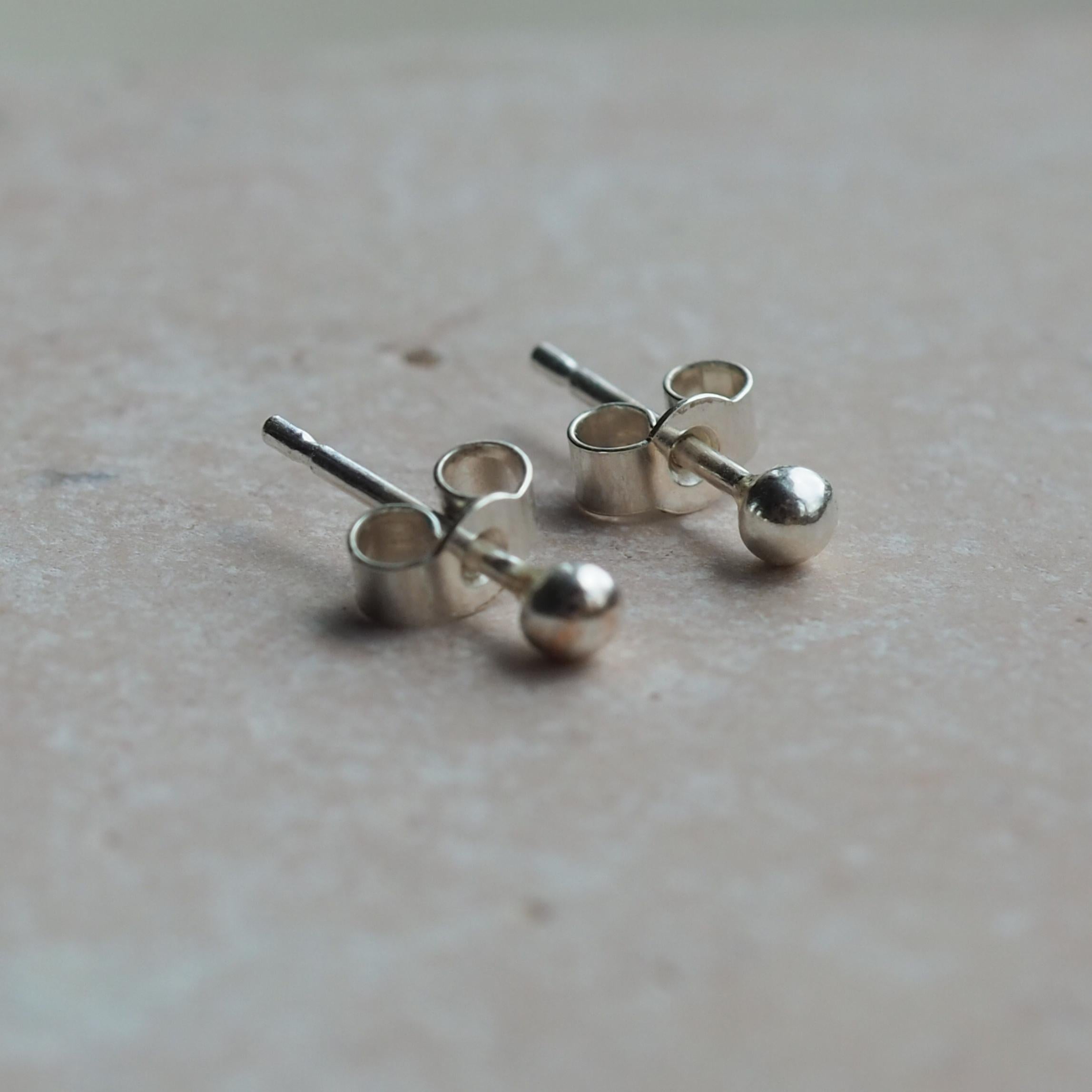 Tiny Dot Stud Earrings