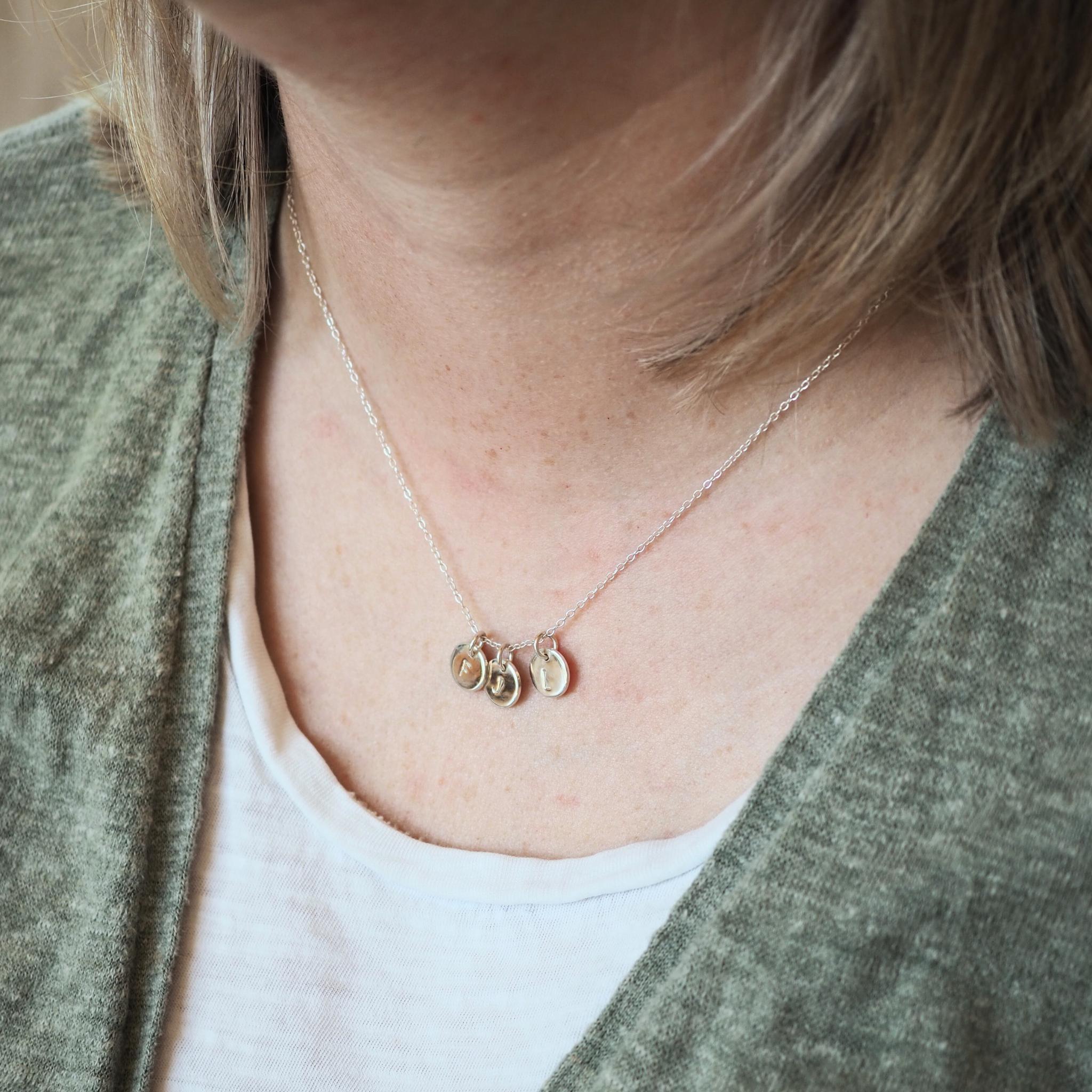 Initial Disc Necklace