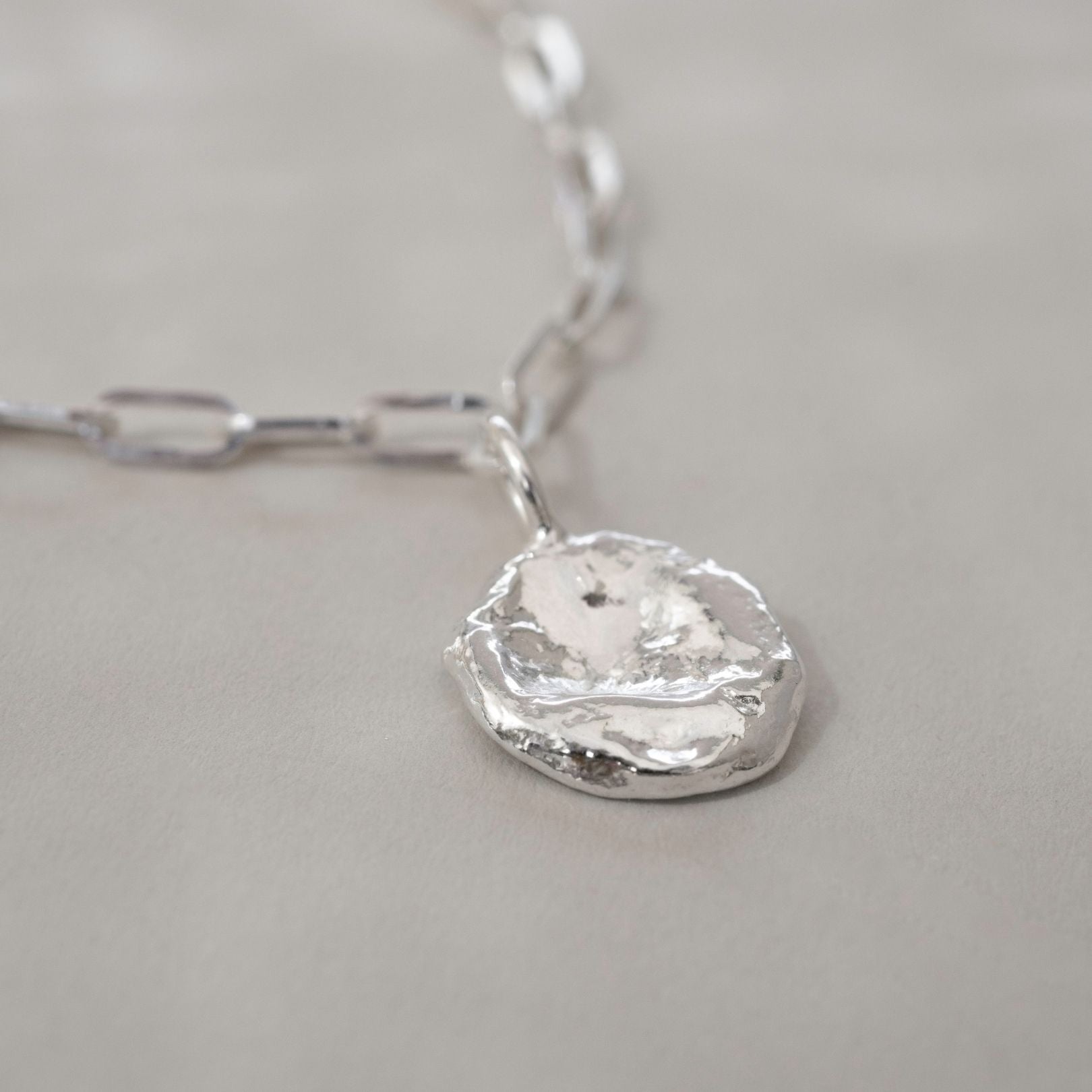 Sterling Silver Watercast Charm Bracelet