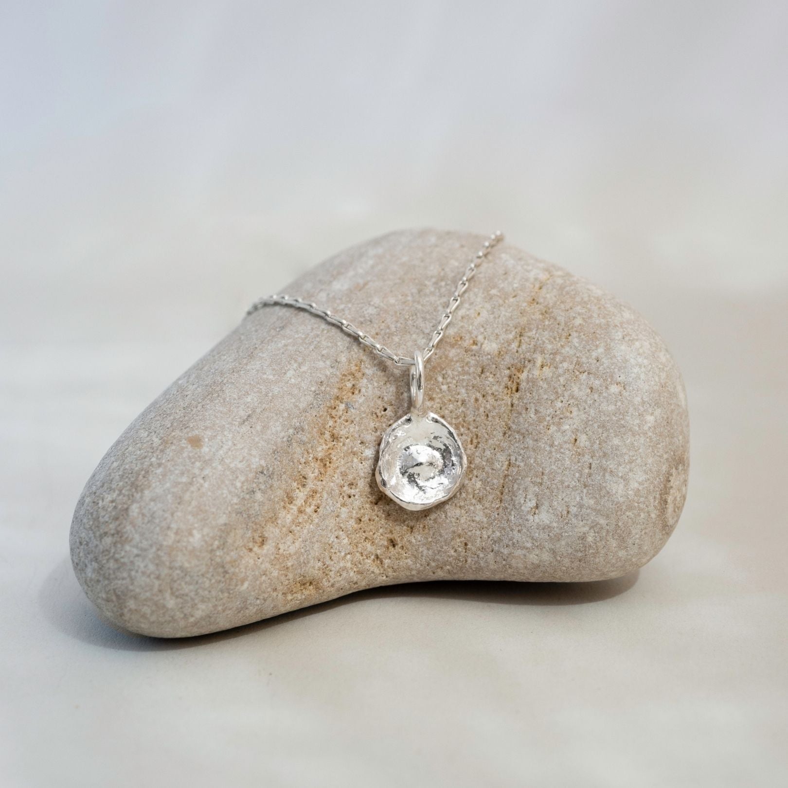 Sterling Silver Watercast Charm Necklace One