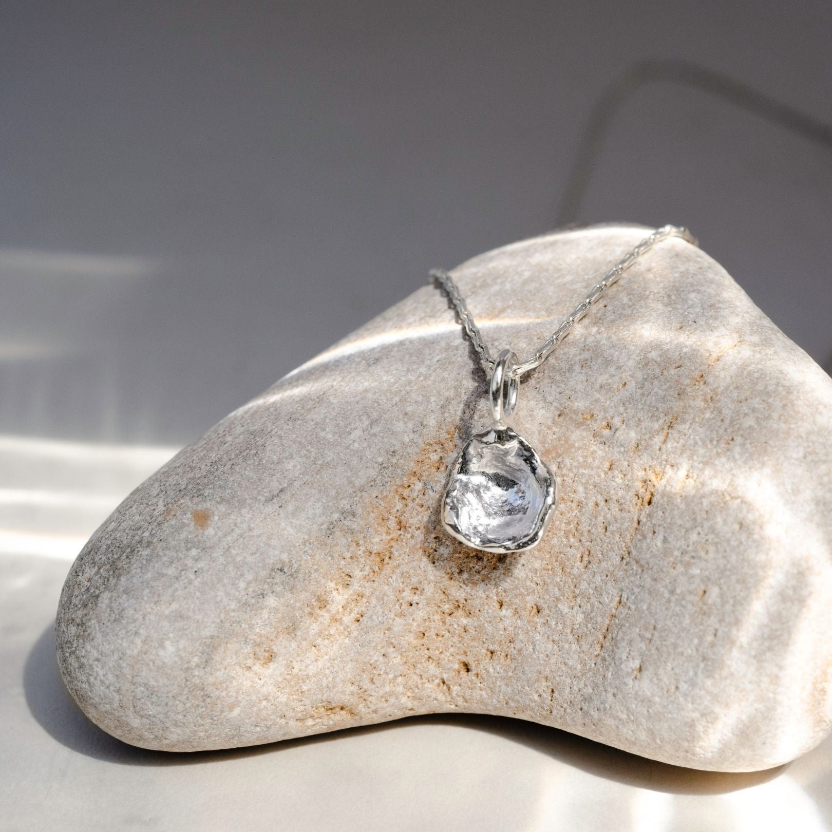 Sterling Silver Watercast Charm Necklace Two