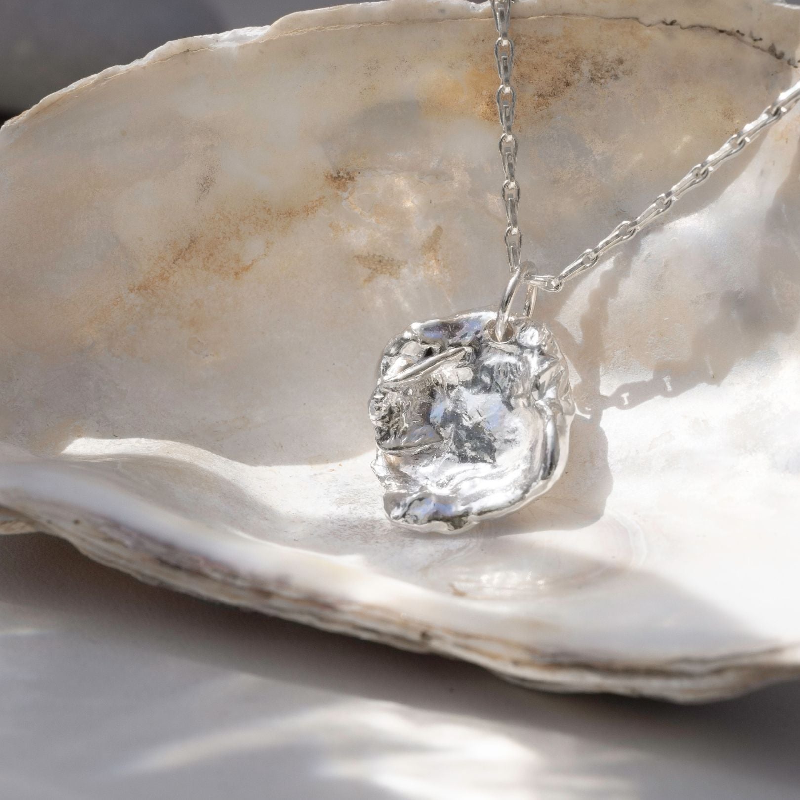 Sterling Silver Watercast Necklace