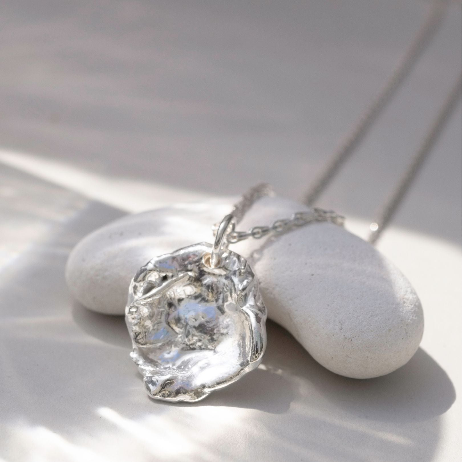 Sterling Silver Watercast Necklace