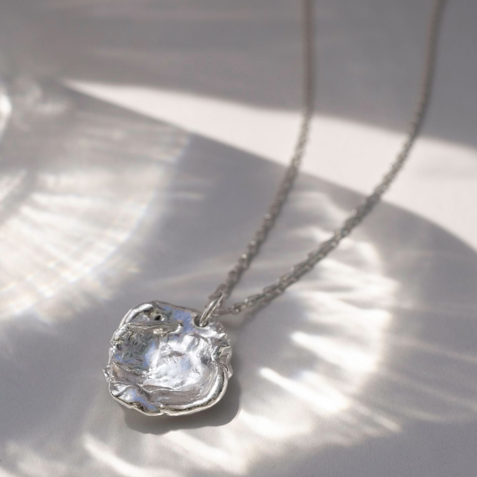 Sterling Silver Watercast Necklace