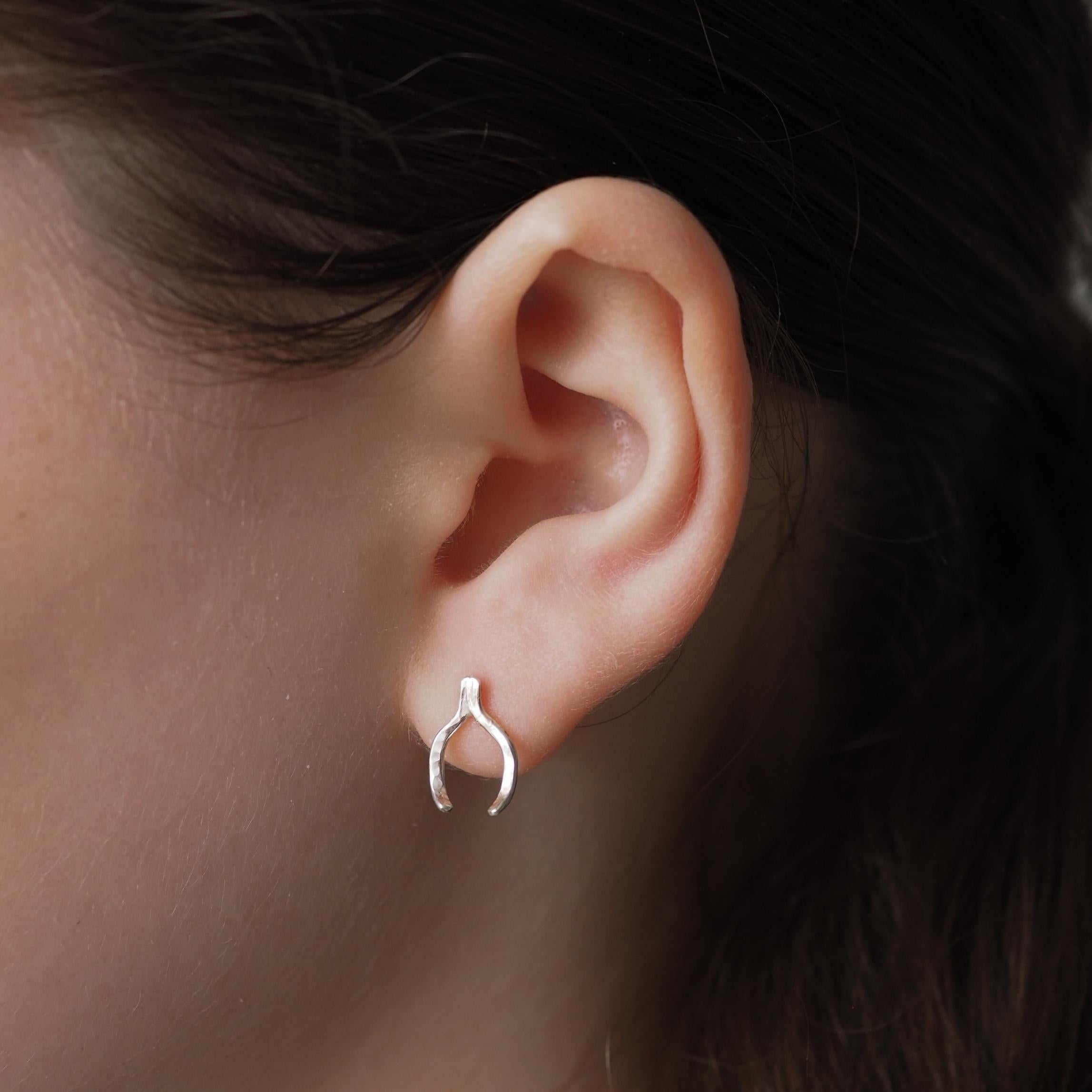 Wishbone Stud Earrings