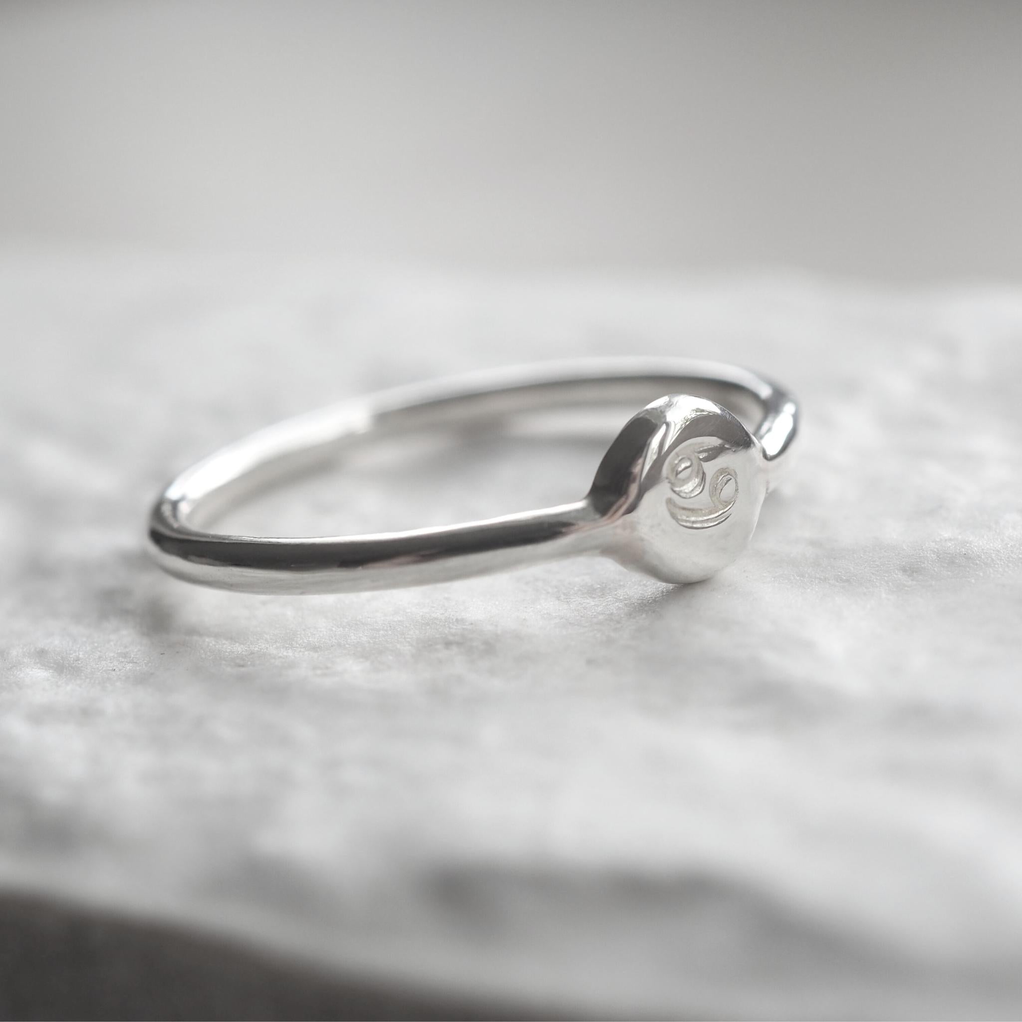 Sterling Silver Zodiac Ring