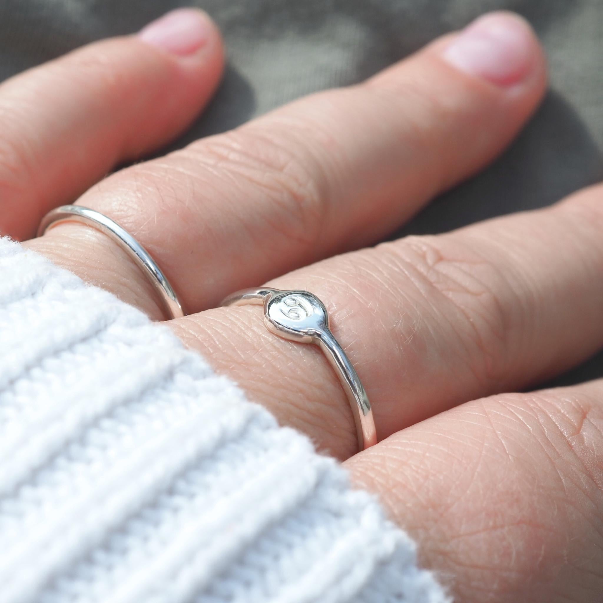 Sterling Silver Zodiac Ring