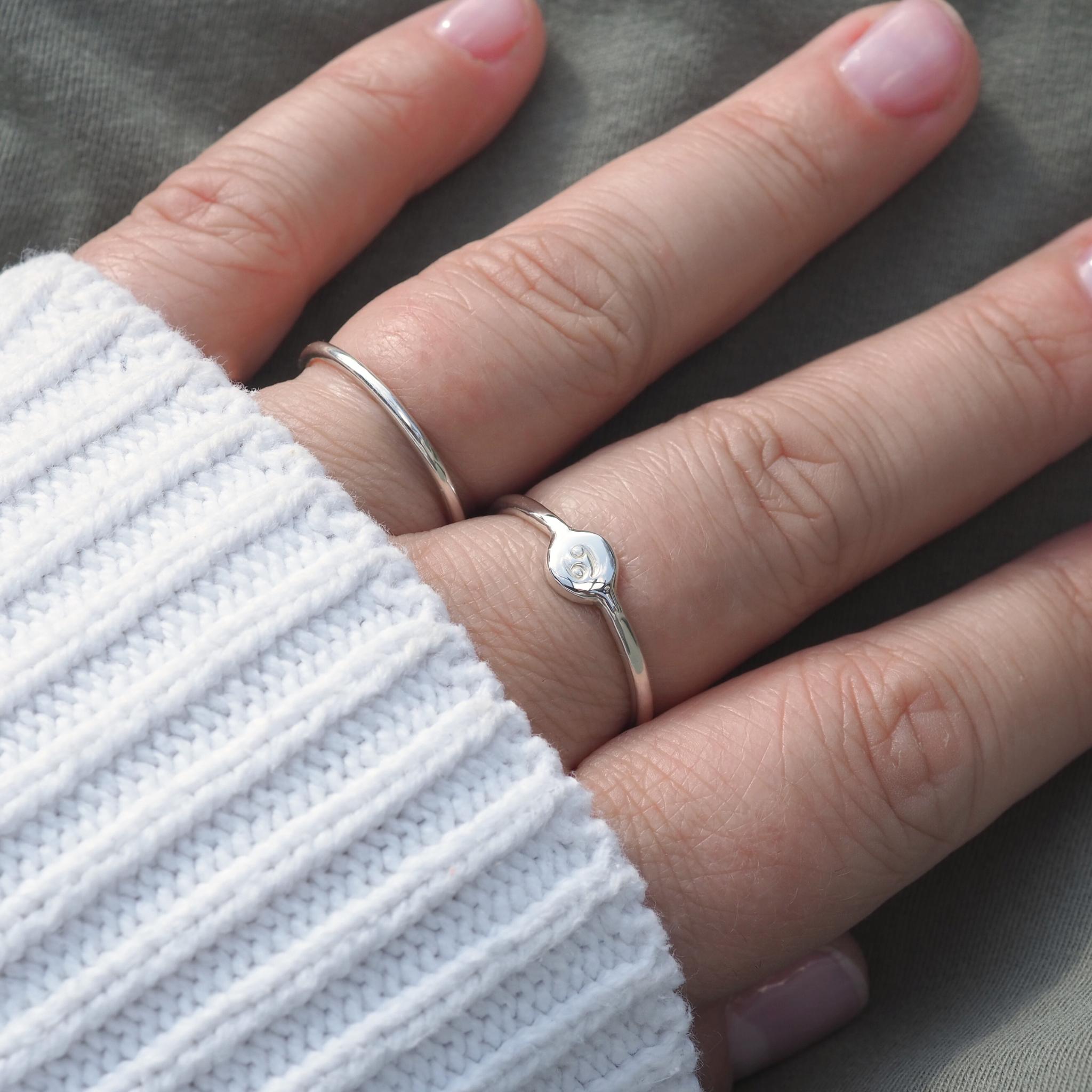 Zodiac Ring handmade in sterling silver