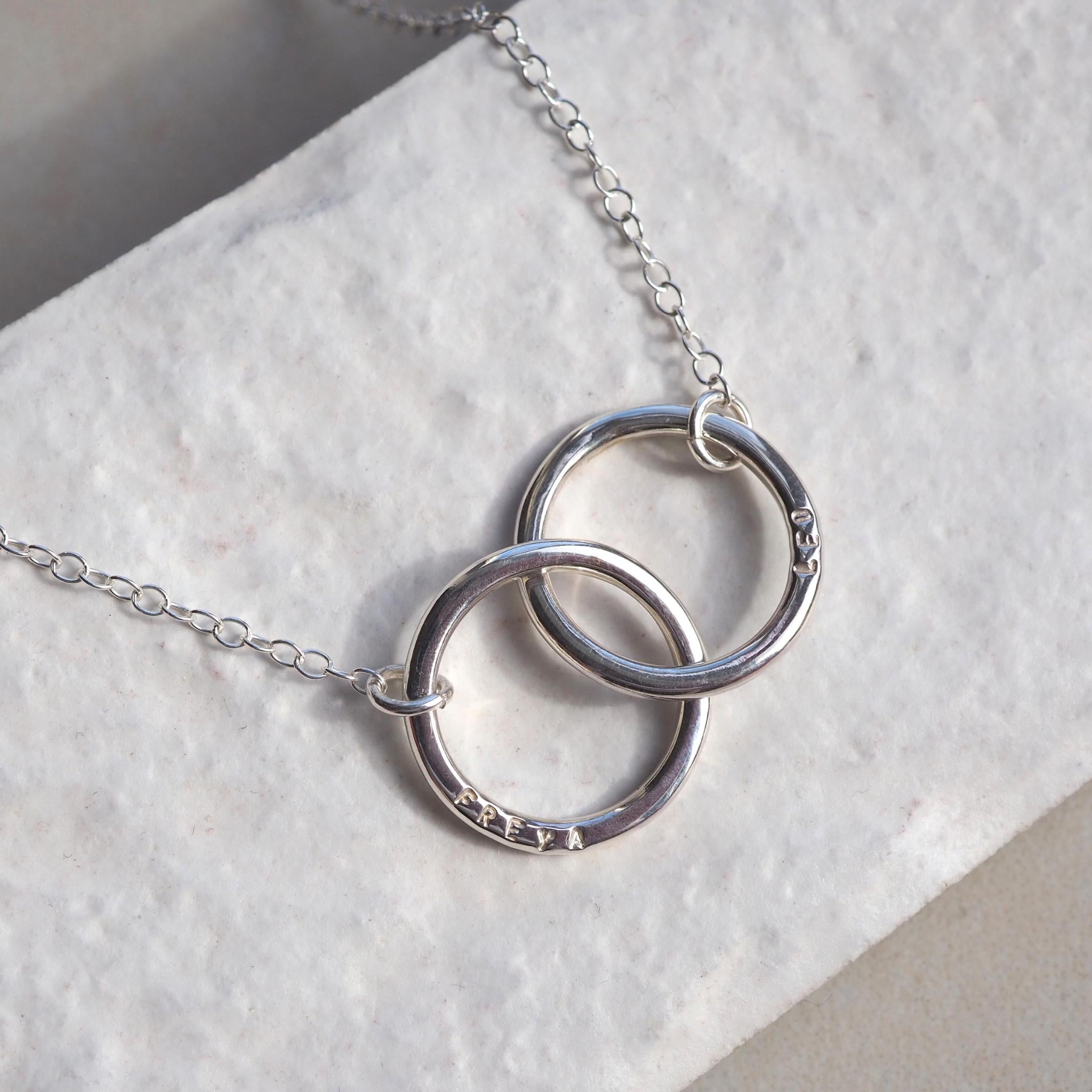 Custom Double Halo Necklace