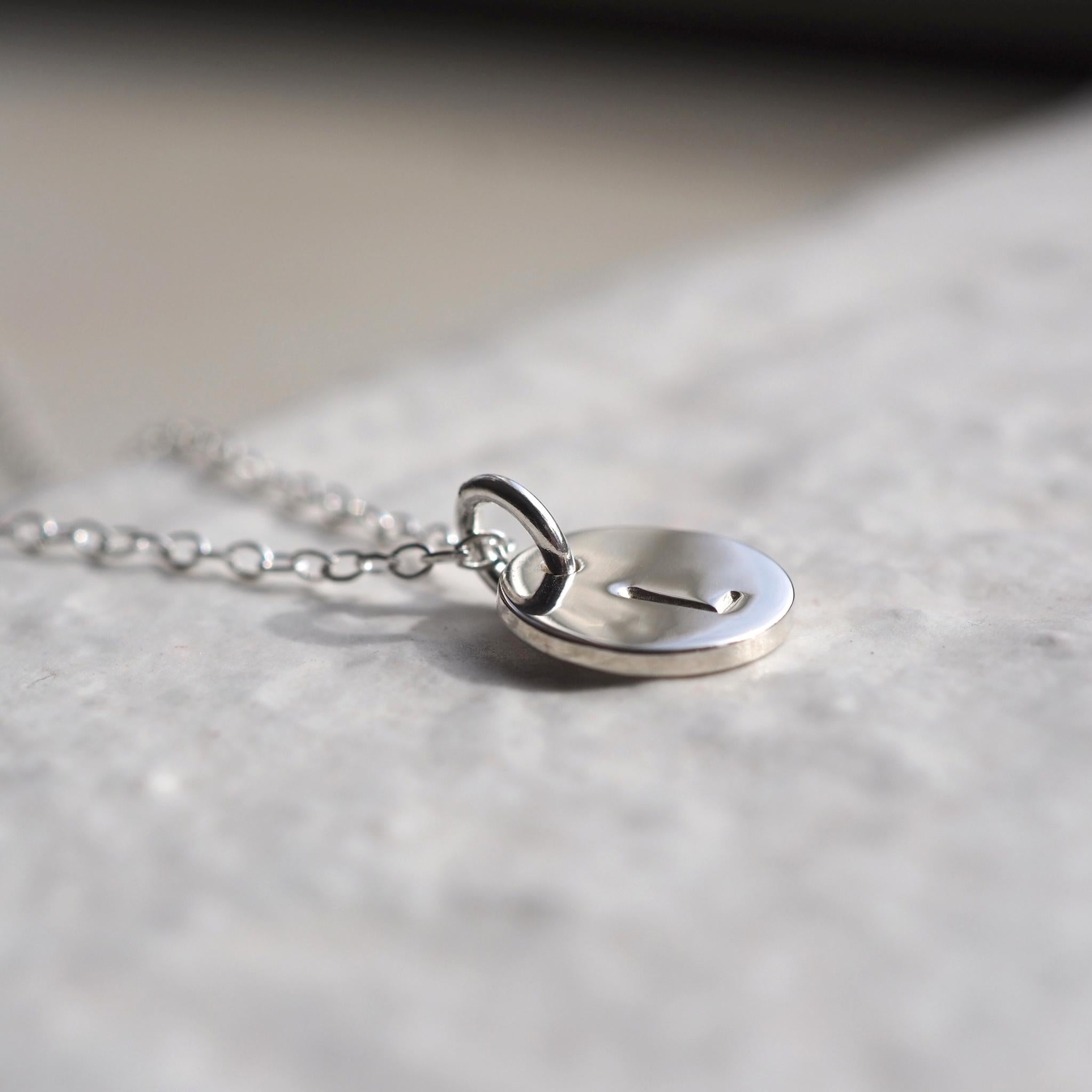 Initial Disc Necklace