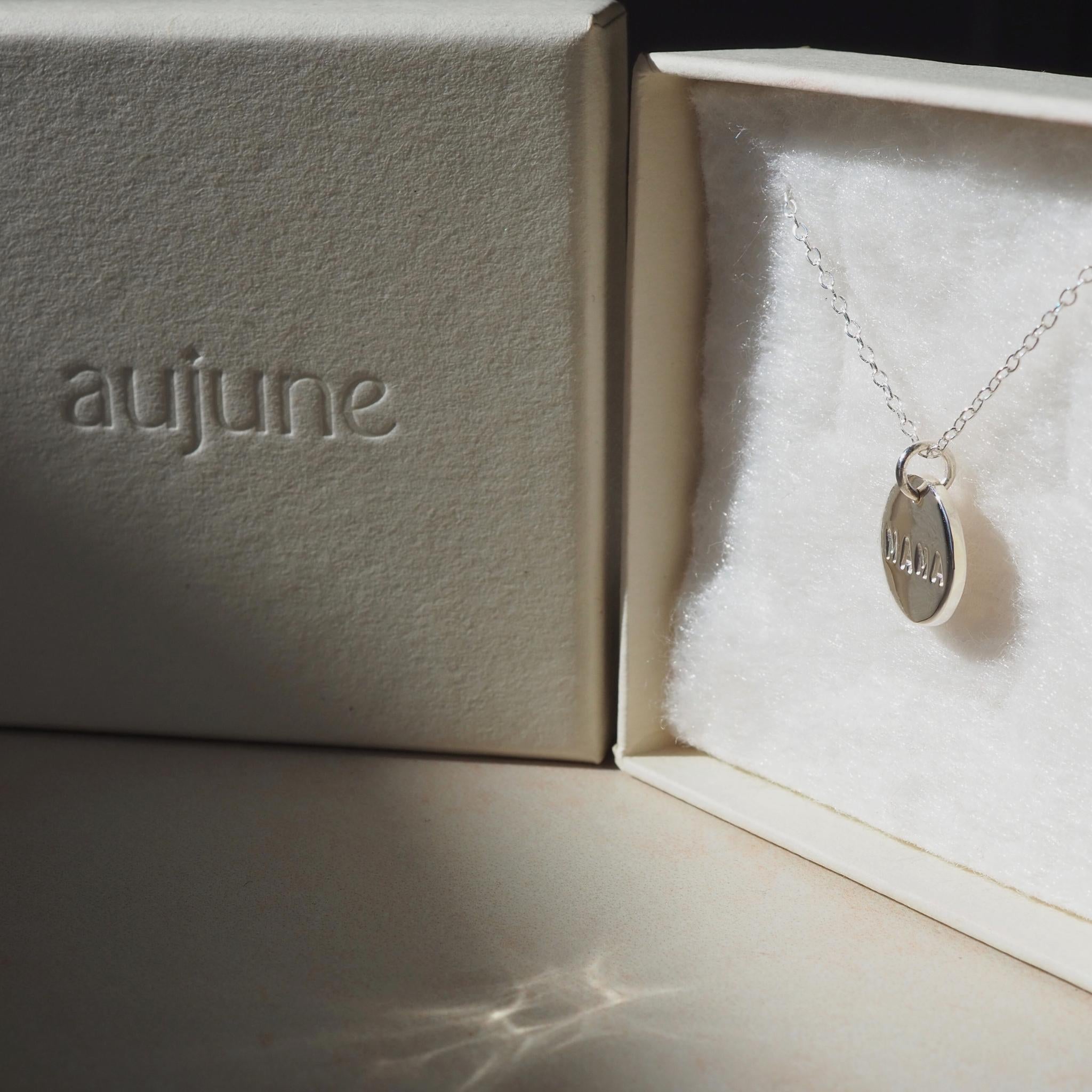 Mama necklace in aujune jewellery gift box