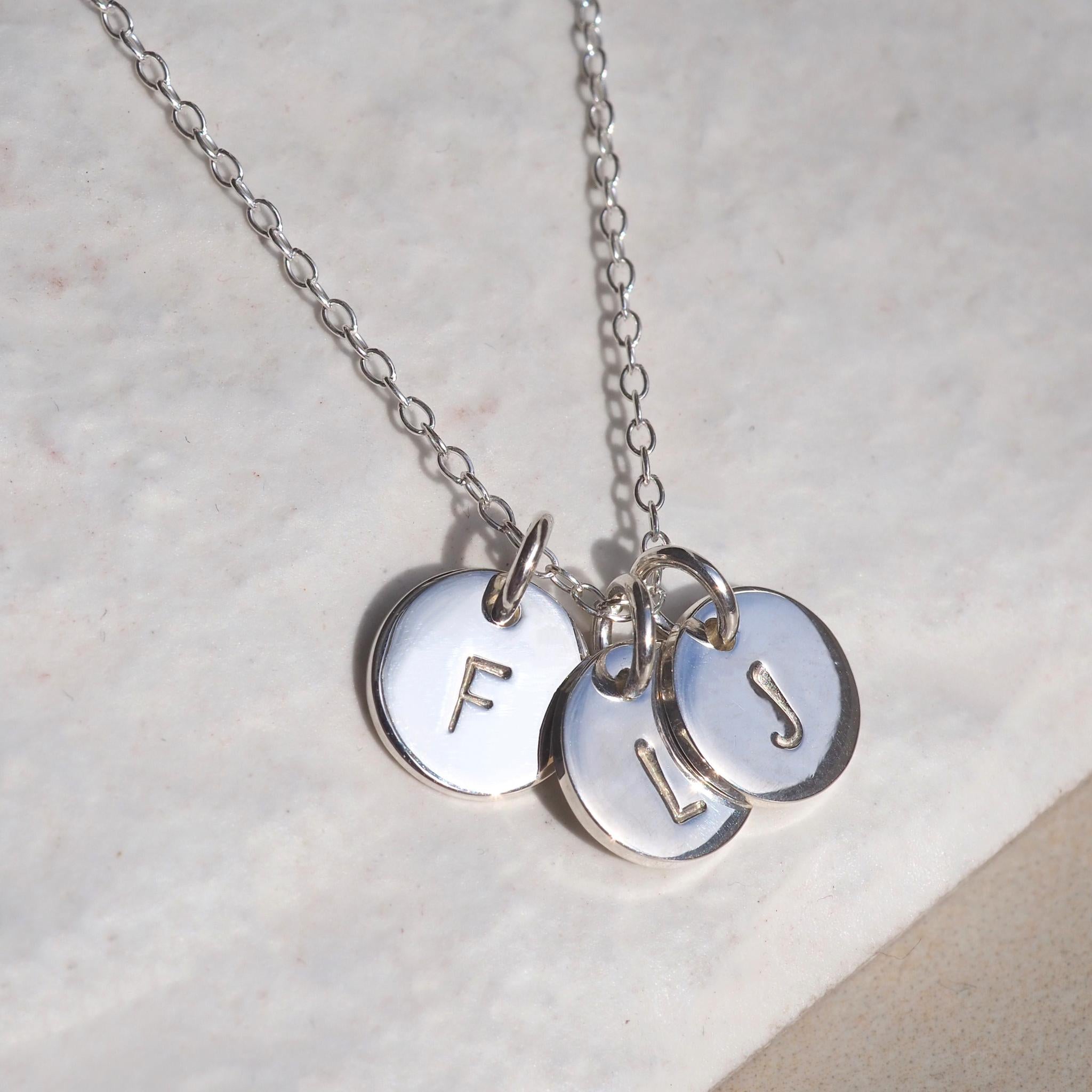 Initial Disc Necklace