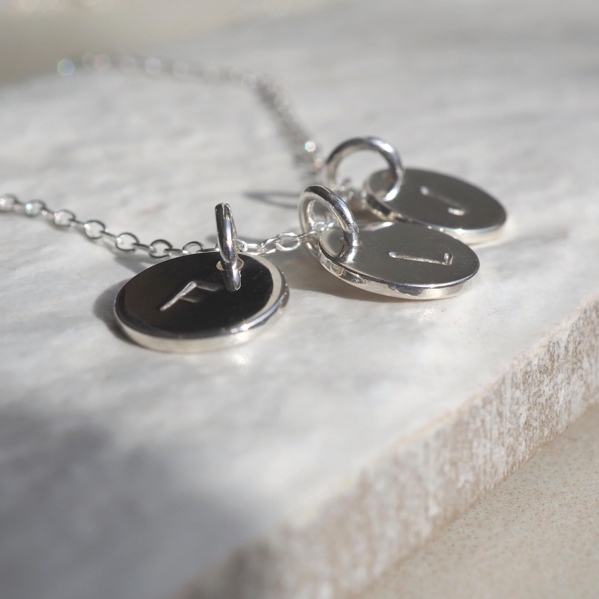 Initial Disc Necklace