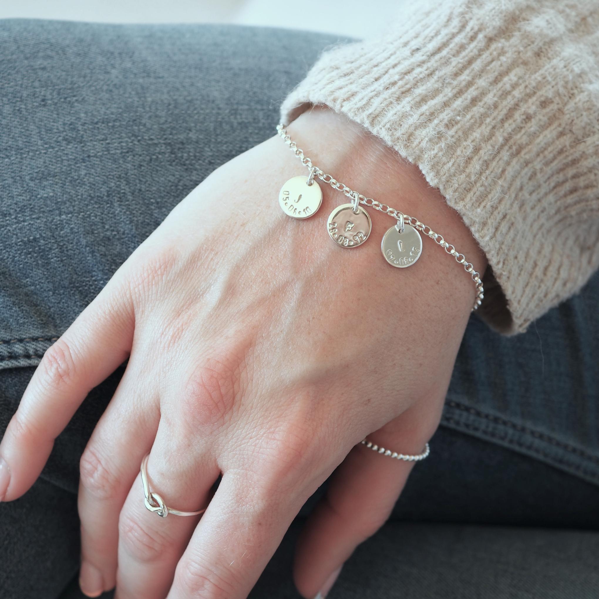 Disc Charm Bracelet