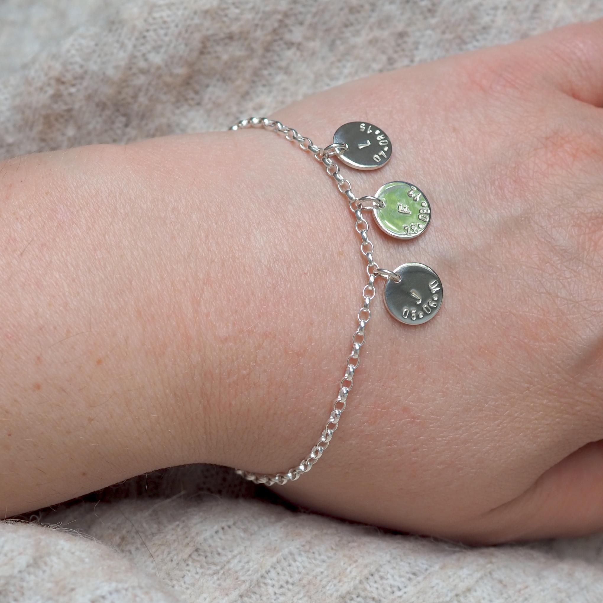 Disc Charm Bracelet