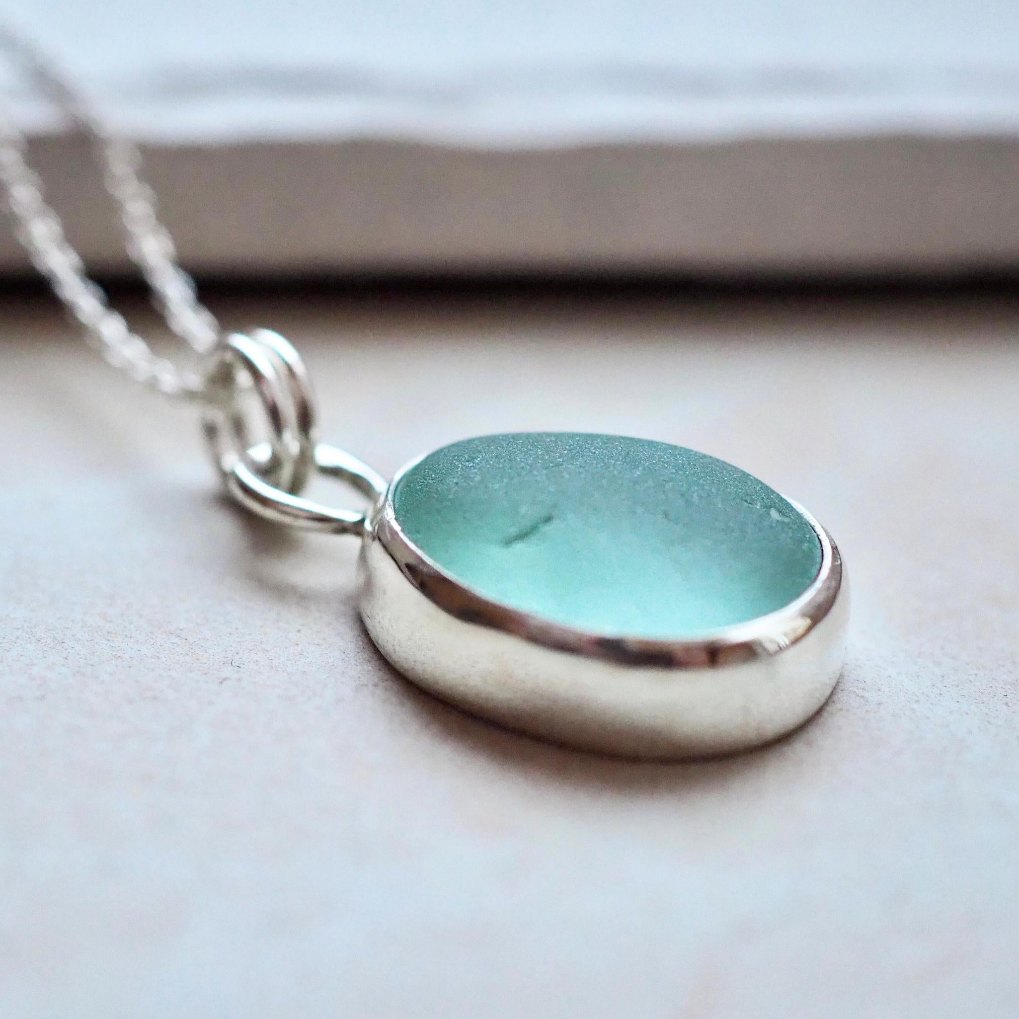 Seafoam Sea Glass Necklace