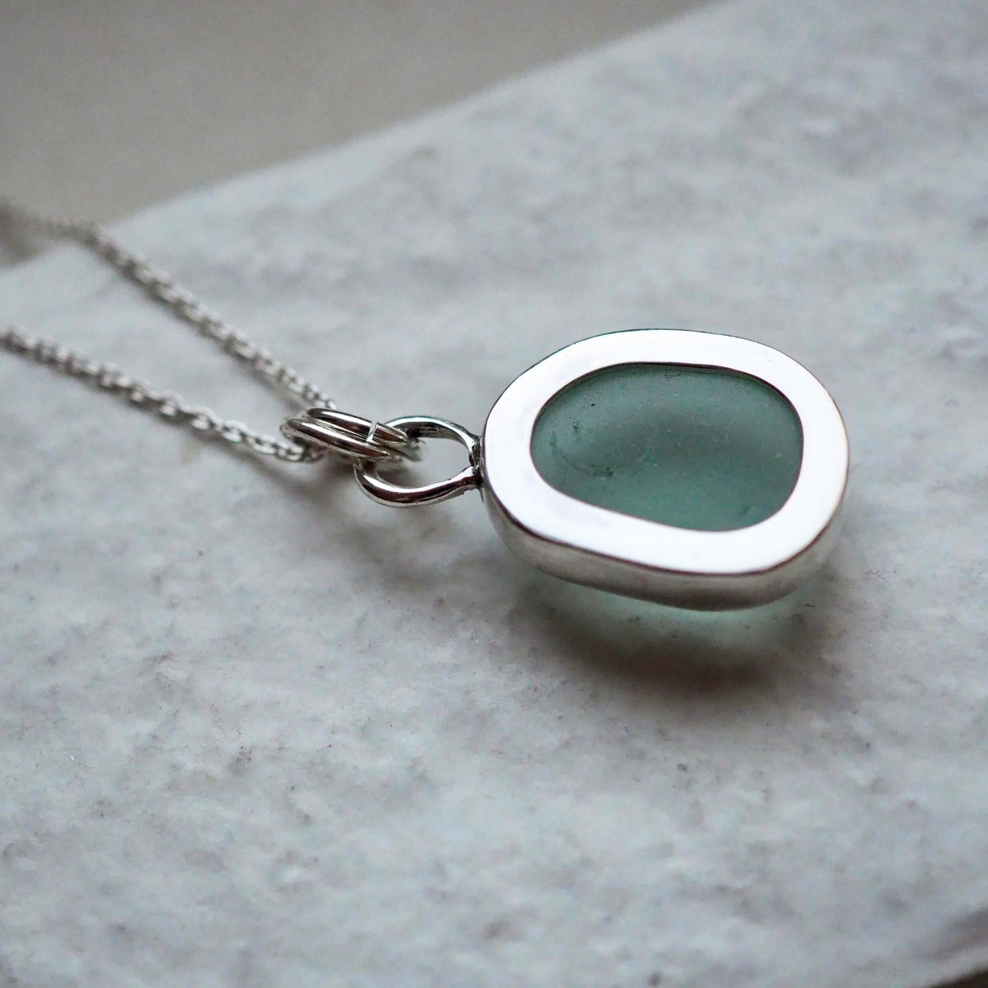 Seafoam Sea Glass Necklace