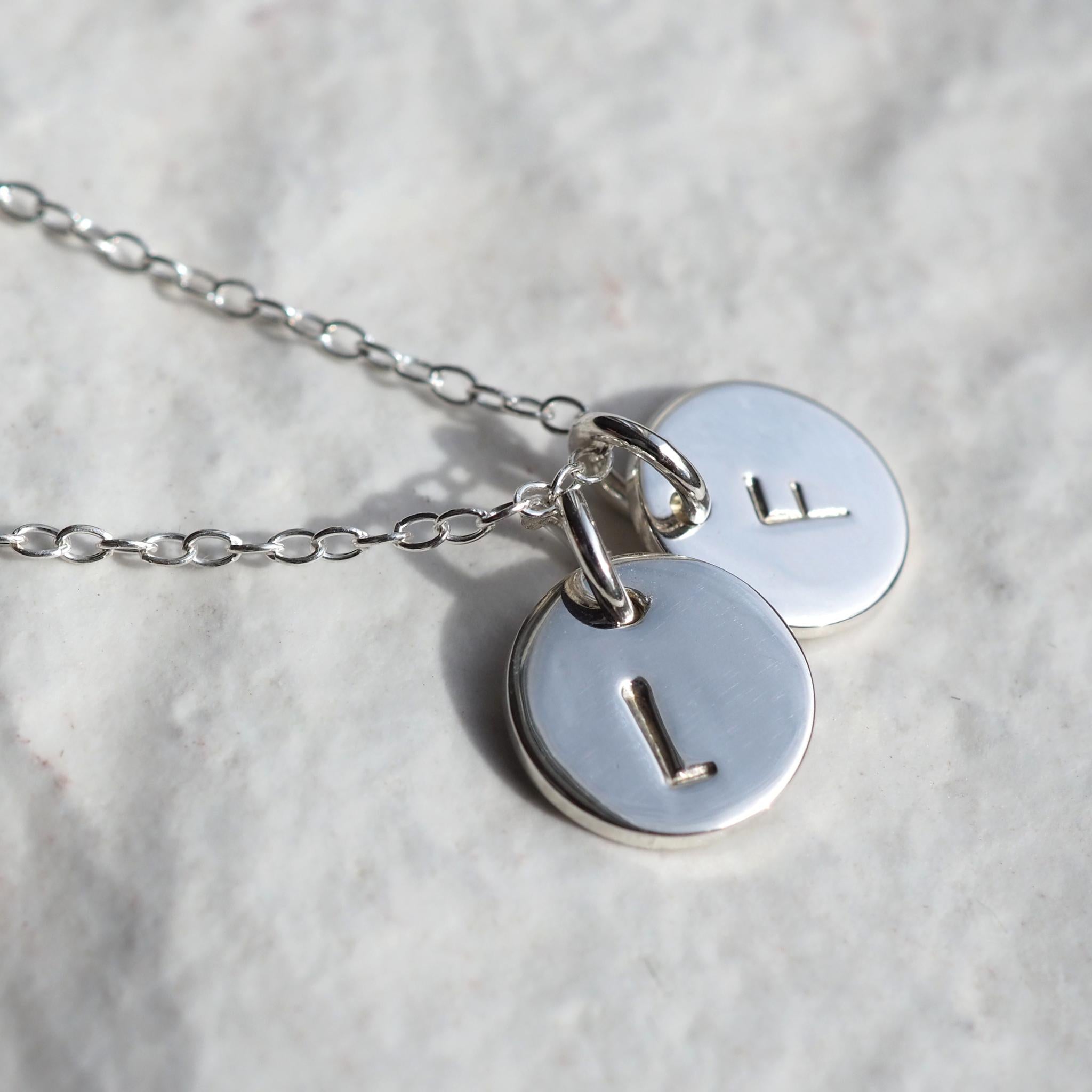 Initial Disc Necklace 