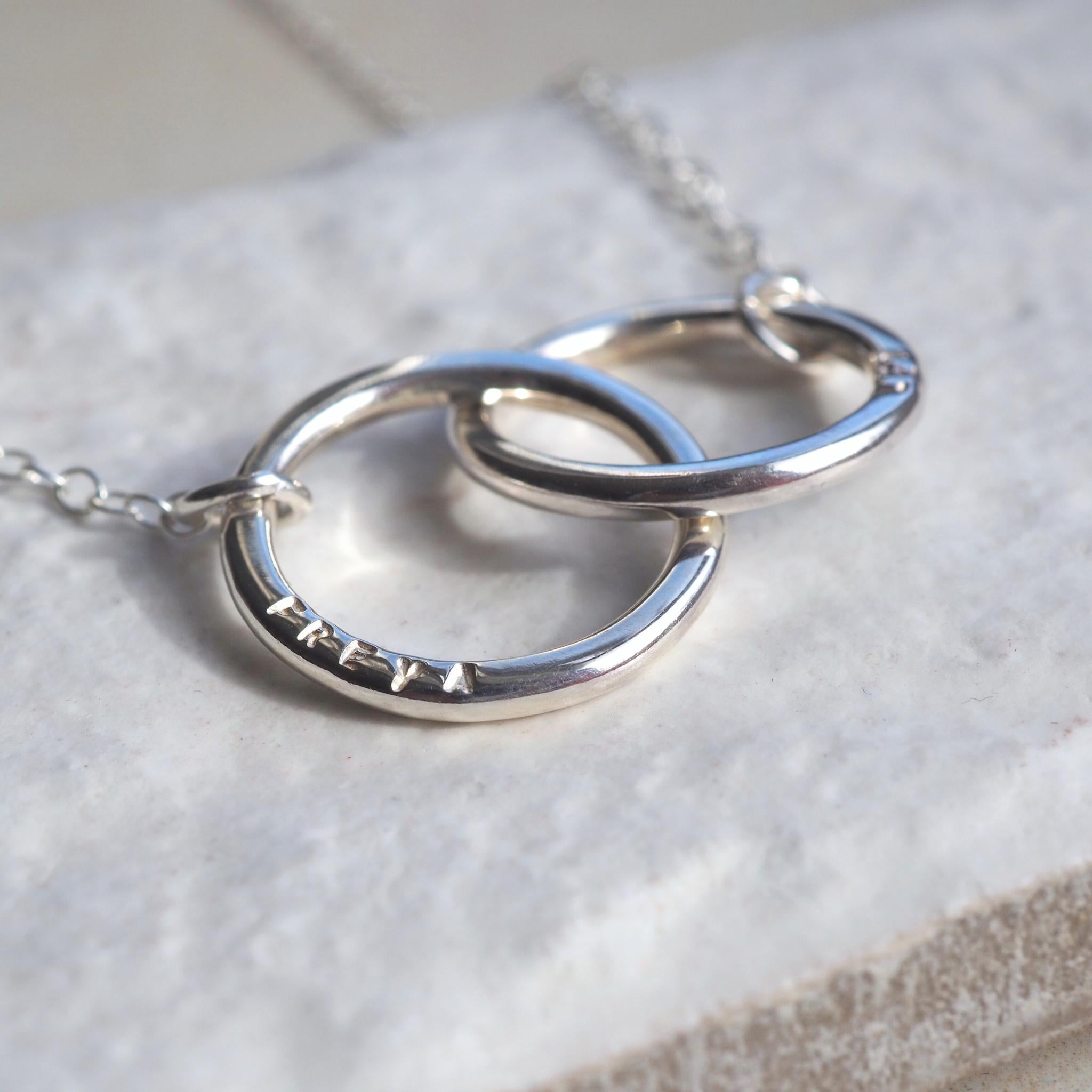 Custom Double Halo Necklace